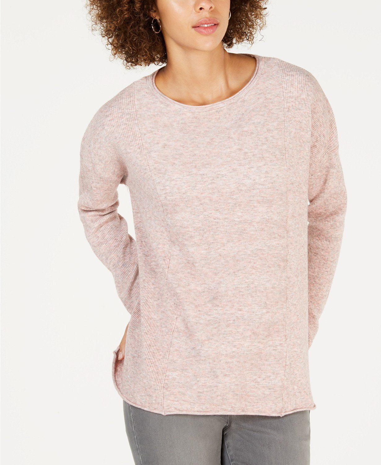 Style &amp; Co Mixed-Rib Sweater