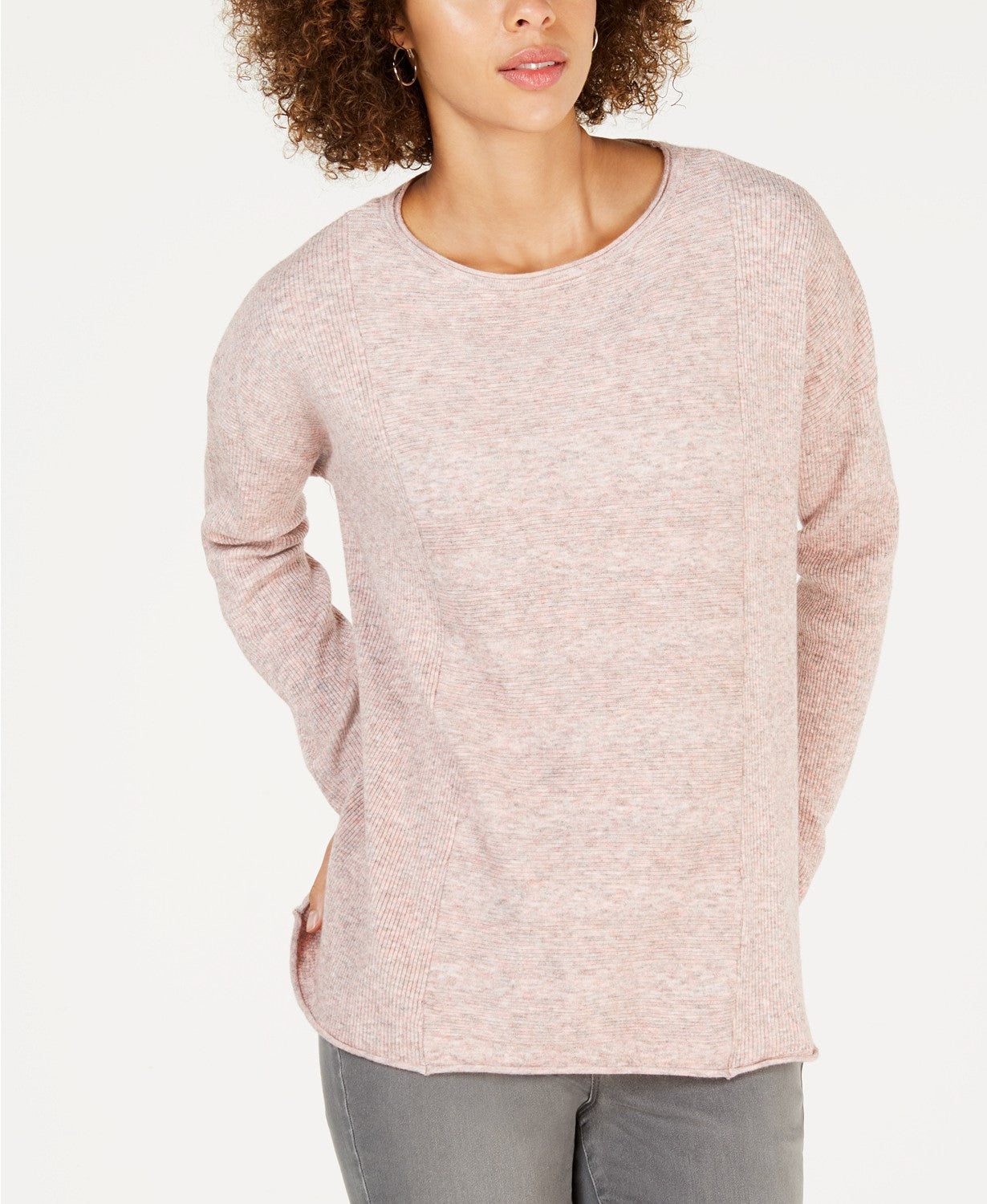 Style &amp; Co Mixed-Rib Sweater
