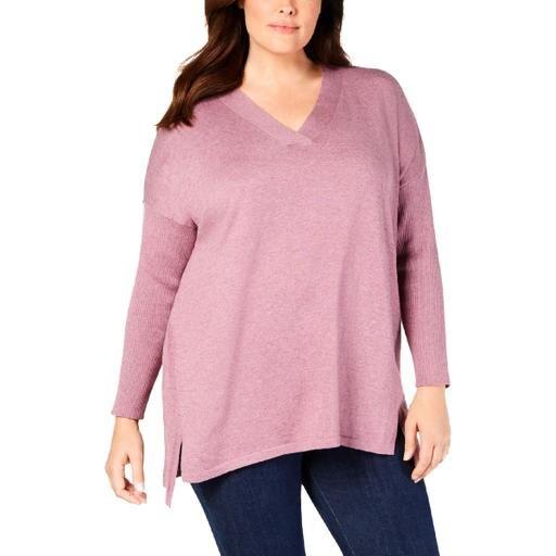 Style &amp; Co Plus Size High-low Over-sized Tunic Sweater