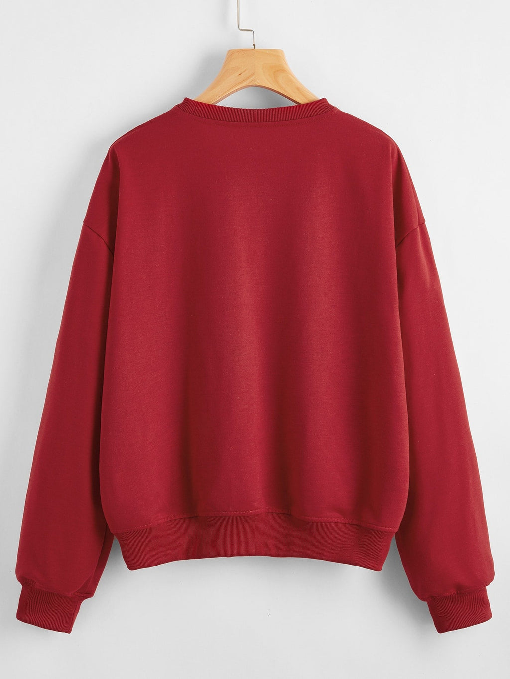 Weihnachten Neues Langarm-Sweatshirt Lockeres Mädchen-Cartoon-Sweatshirt Rundhals Bedruckt