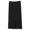 Knitted Skirt Women Autumn Winter with Sweater High Waist Mid Length Wool Thickened Split Hip Skirt Tide