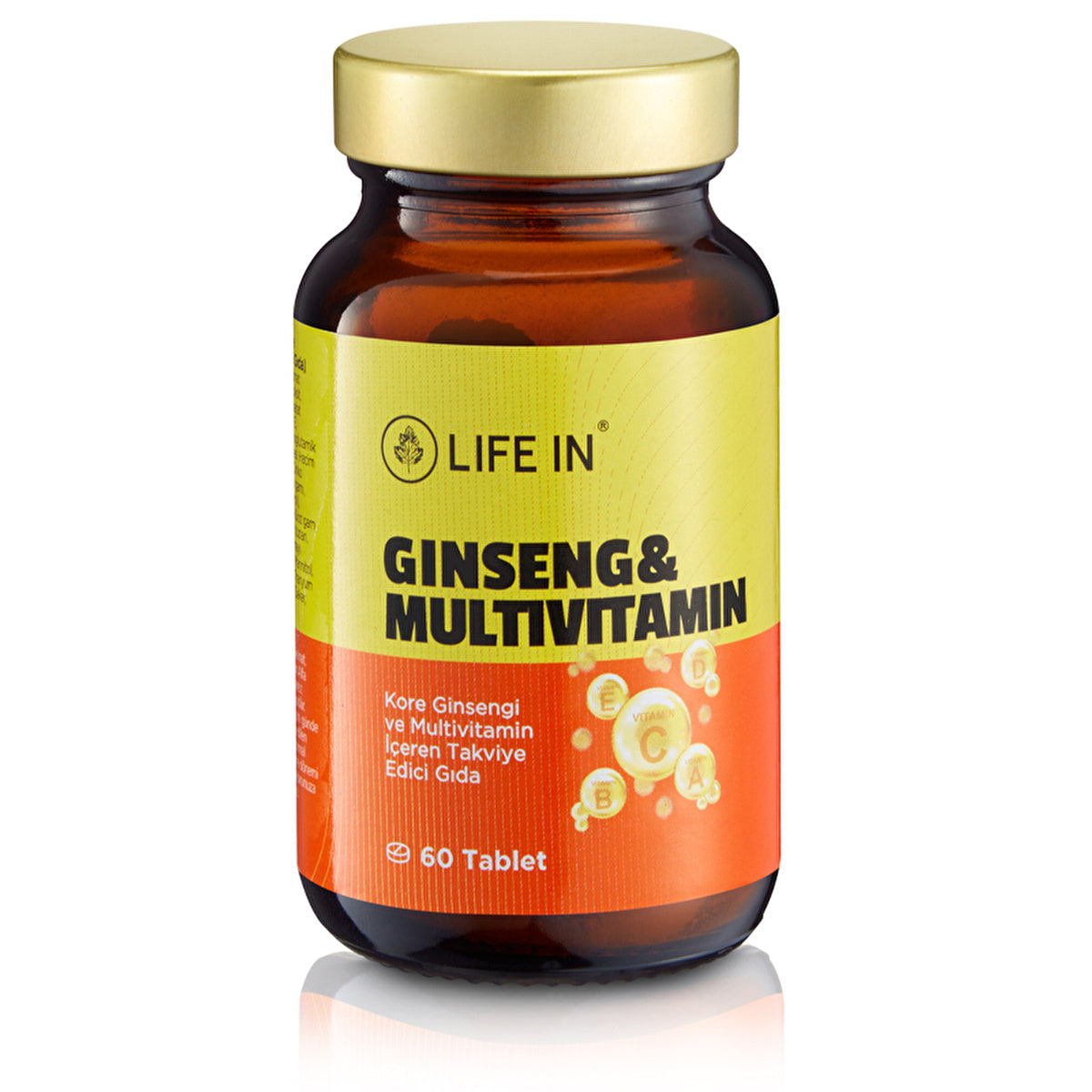 Ginseng &amp; Multivitamin Tablets 60 Count - Daily Support | Life In