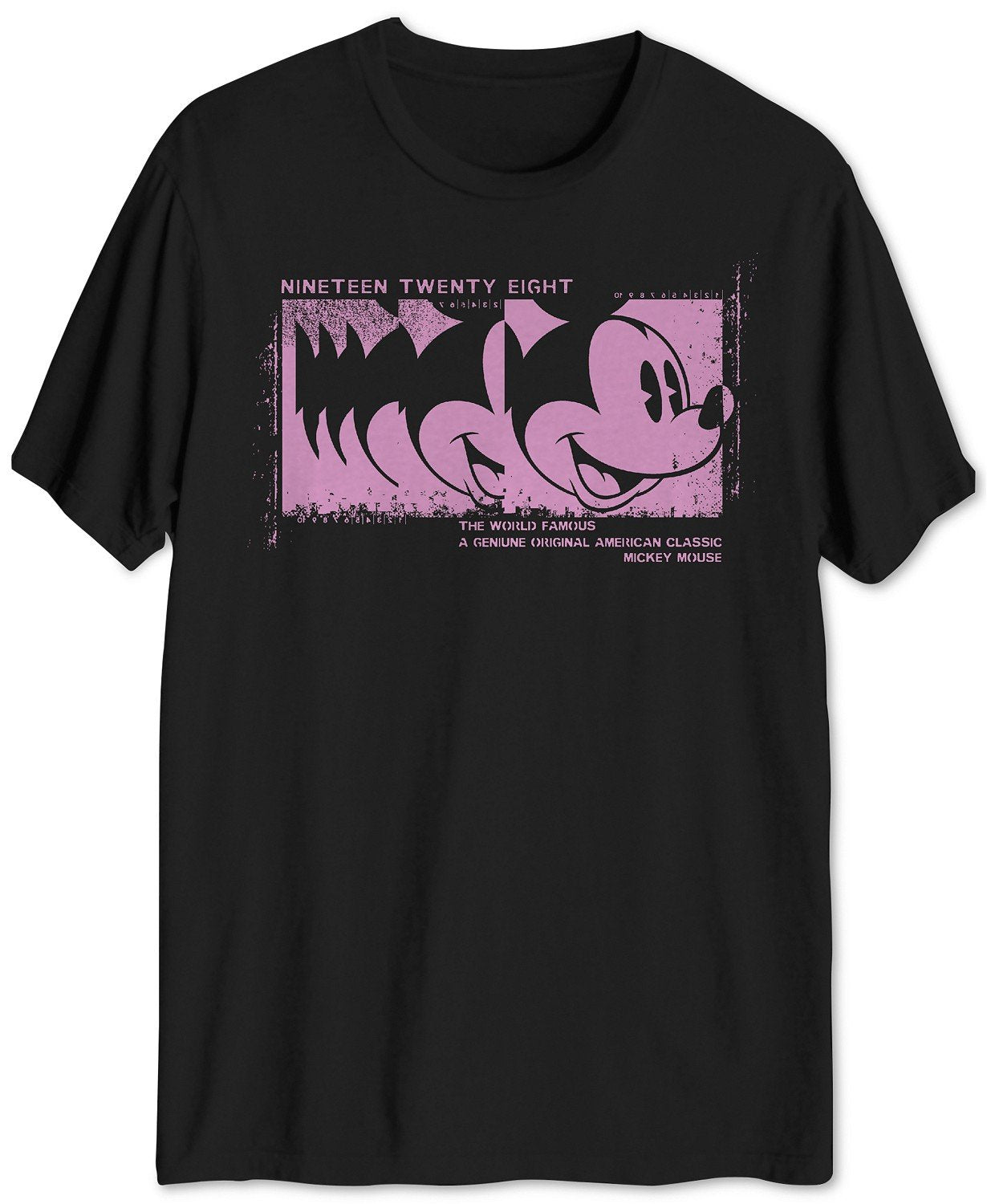 Hybrid Unisex Mickey Mouse Head Stamp Graphic T-Shirt, Size Small