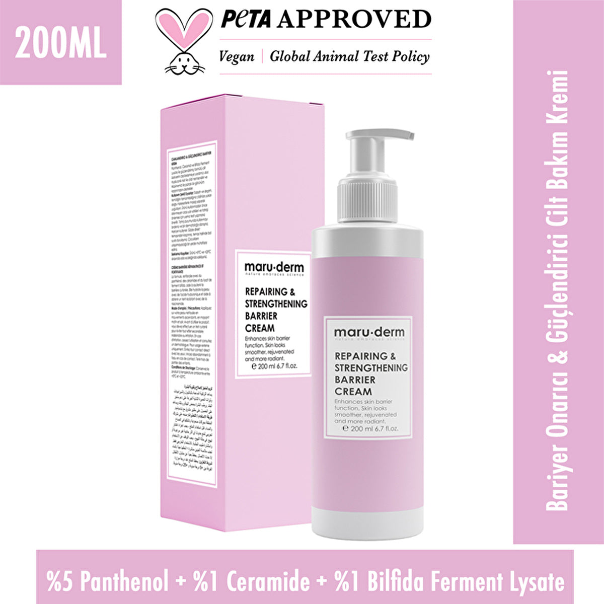 Maruderm Repairing &amp; Strengthening Ceramide Skin Cream 200ml