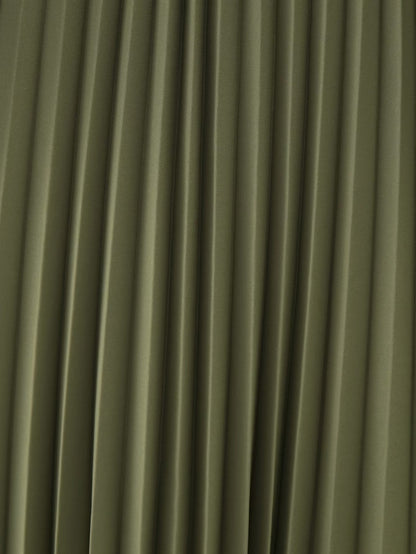 Women Clothing Winter V neck Belt Pleated Dress