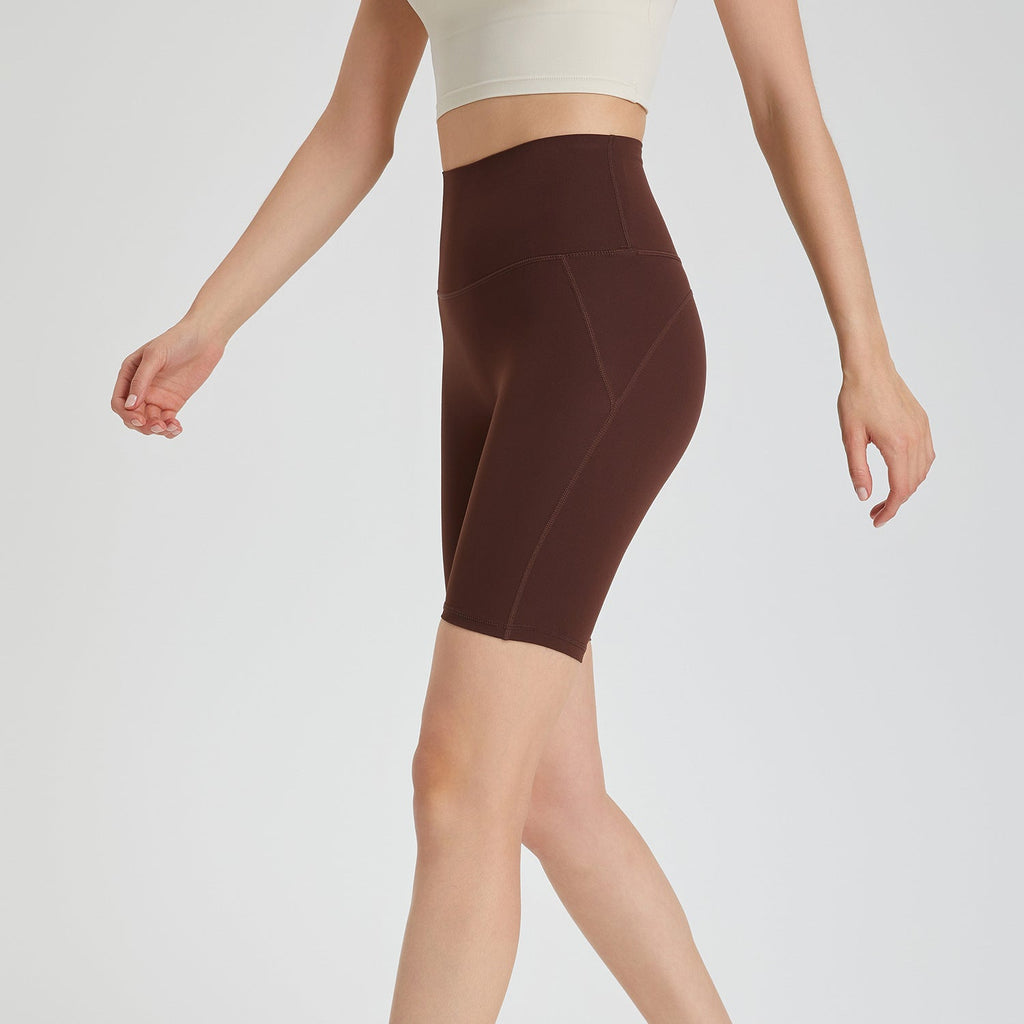 Nahtlose Yoga-Hose mit hohem Bund und Gesäßtasche, kurzer Schnitt, Pfirsich-Hüft-Push-up, Skinny-Sports-Leggings, keine sichtbaren Unterhosen
