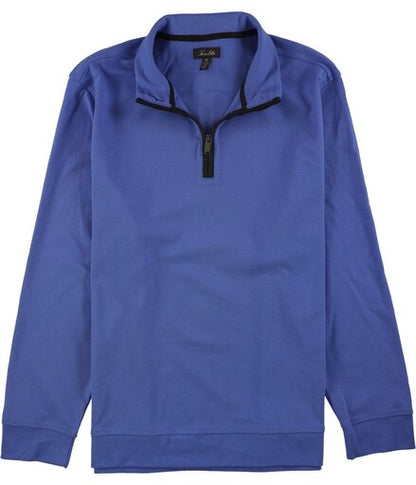 Tasso Elba Mens Piped 1/4 Zip Pullover Sweater