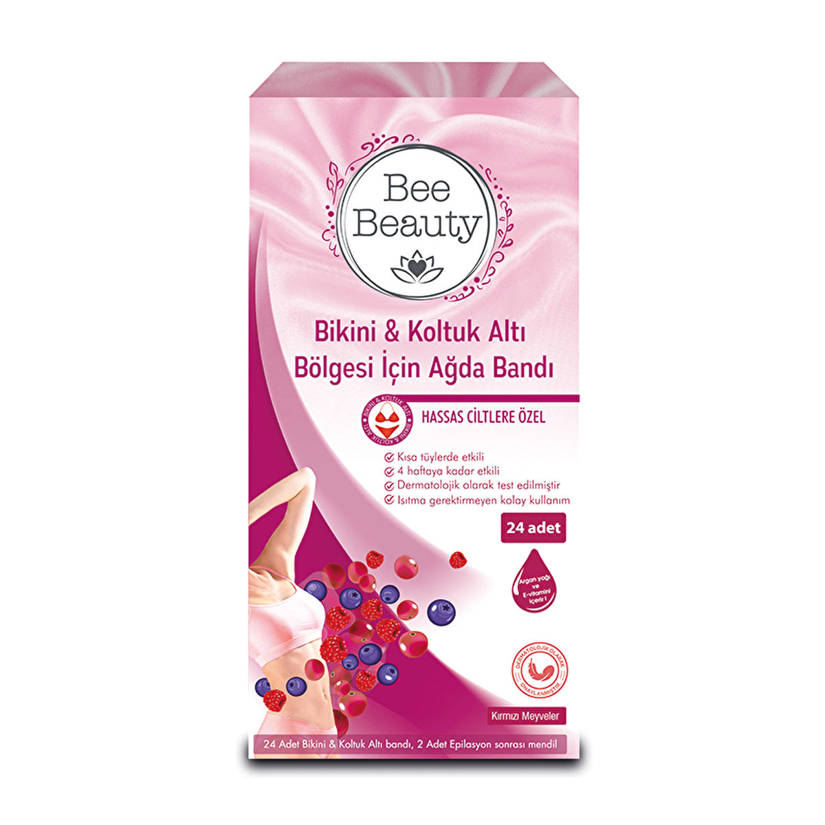 Bee Beauty Bikini &amp; Underarm Wax Strips - 24 Pack | Sensitive Skin