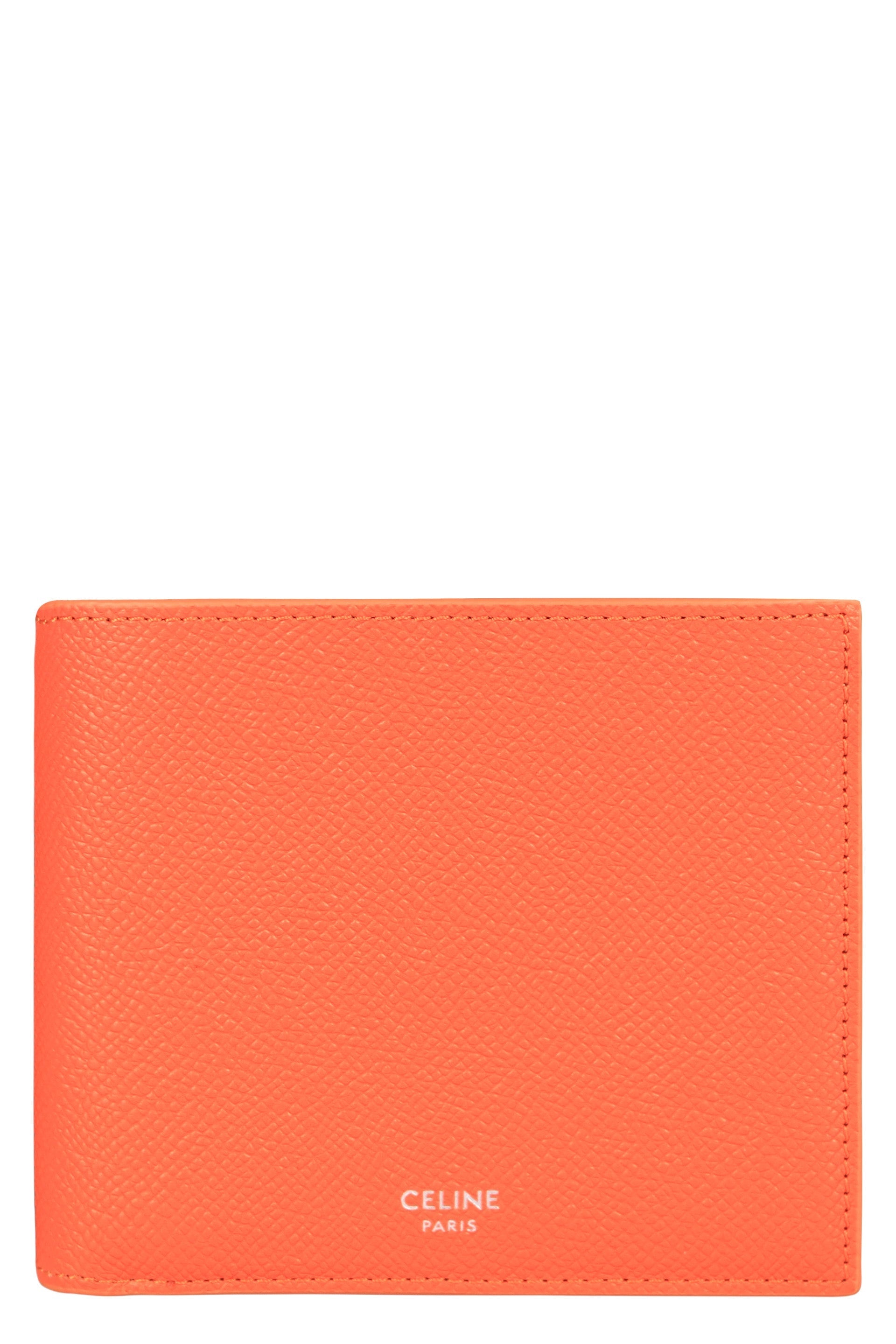 CELINE Bi-Fold Leather Wallet - 11 cm x 10 cm