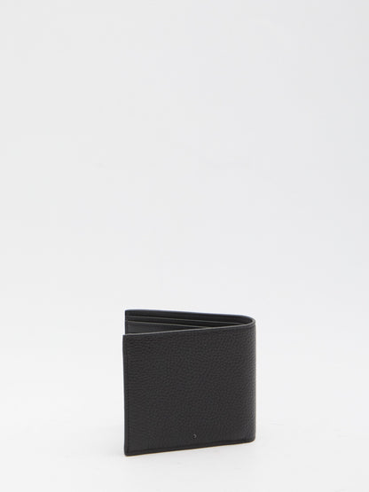 CELINE Mini Leather Bi-Fold Wallet