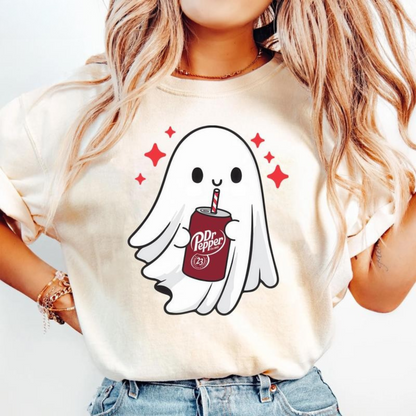 Spooky Ghost Halloween T-Shirt – Funny Skeleton Graphic Tee