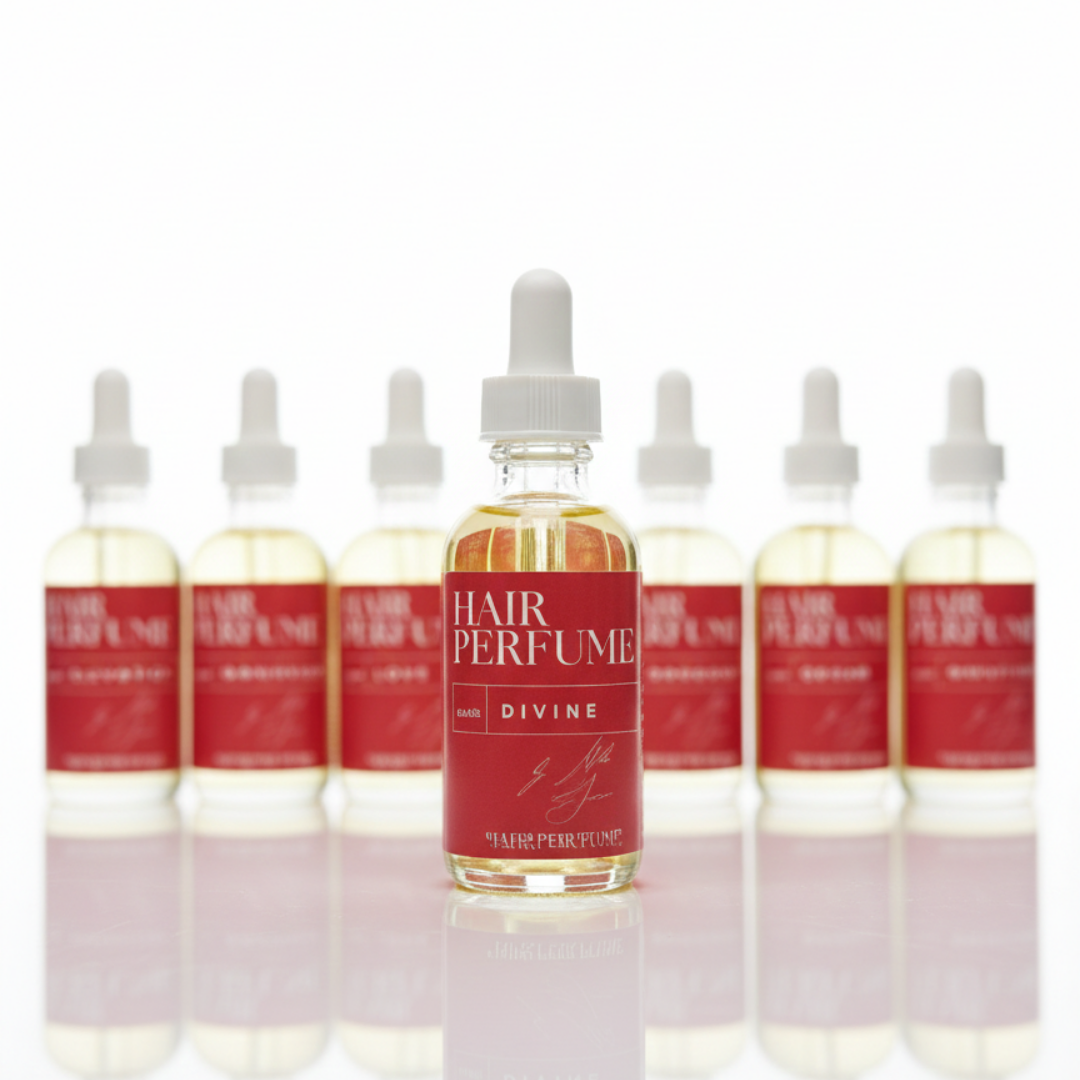Hair Perfume Oil – Nourishing Fragrance Hair Oil | Argan, Jojoba &amp; Jamaican Black Castor Oil | Soft, Smooth &amp; Shiny Hair | Cologne Butter