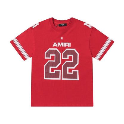 Amiri 22 Red T-Shirt Without Collar