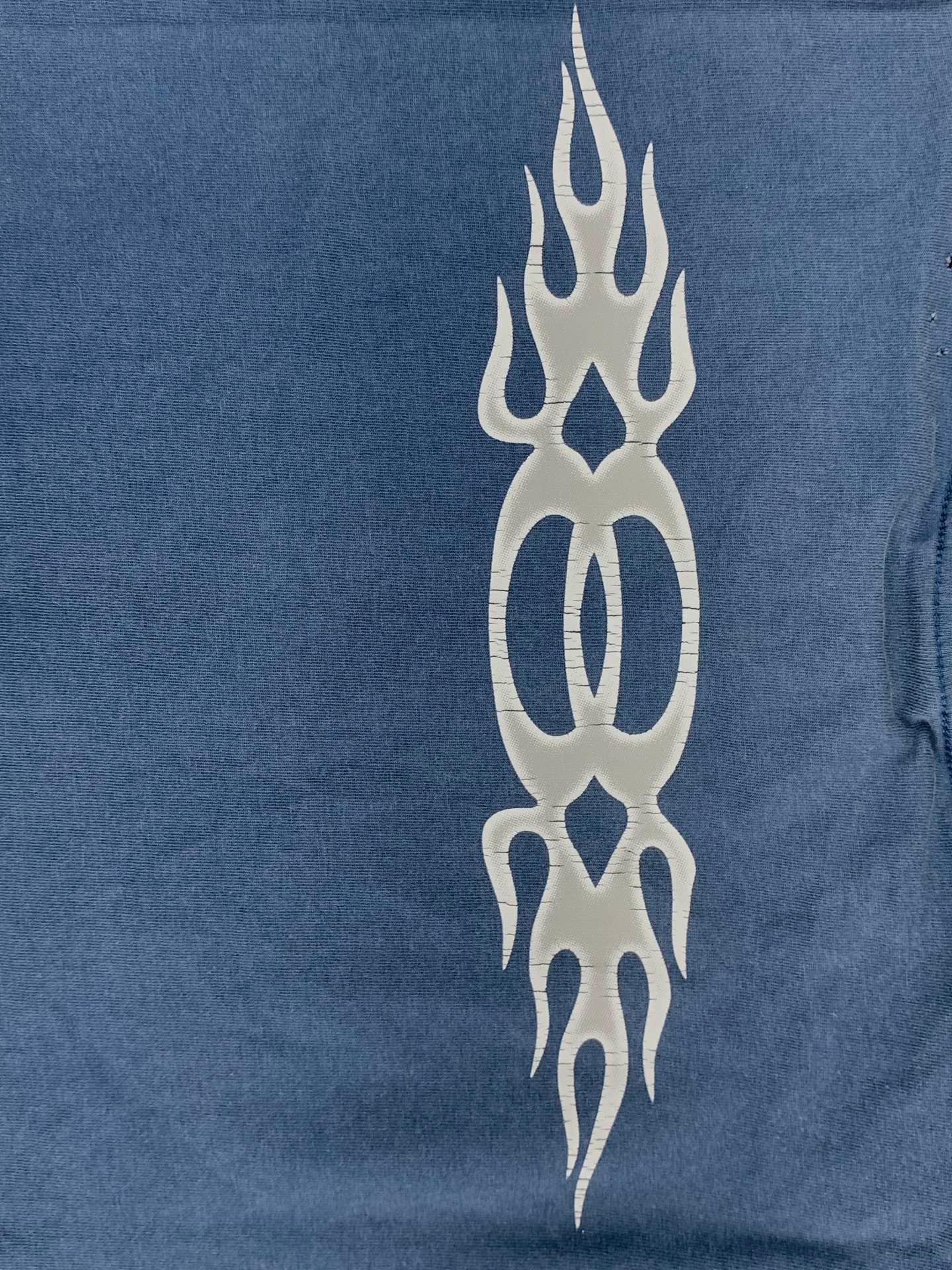 Balenciaga Light Blue T-Shirt Without Collar