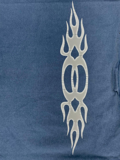 Balenciaga Light Blue T-Shirt Without Collar