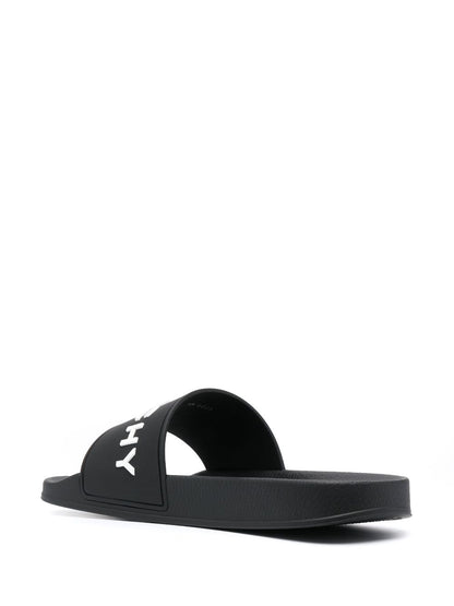 Givenchy Logo Rubber Pool Slides