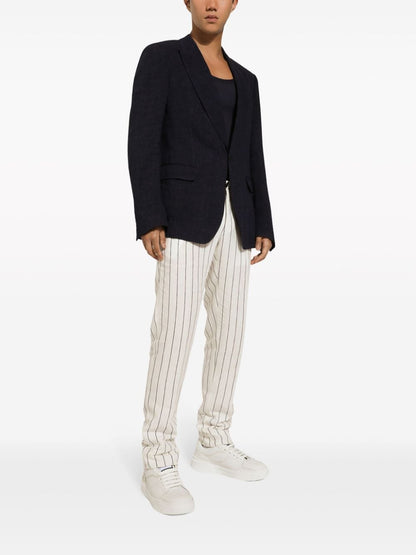 Dolce &amp; Gabbana Sicilia Linen Sngle Breasted Jacket
