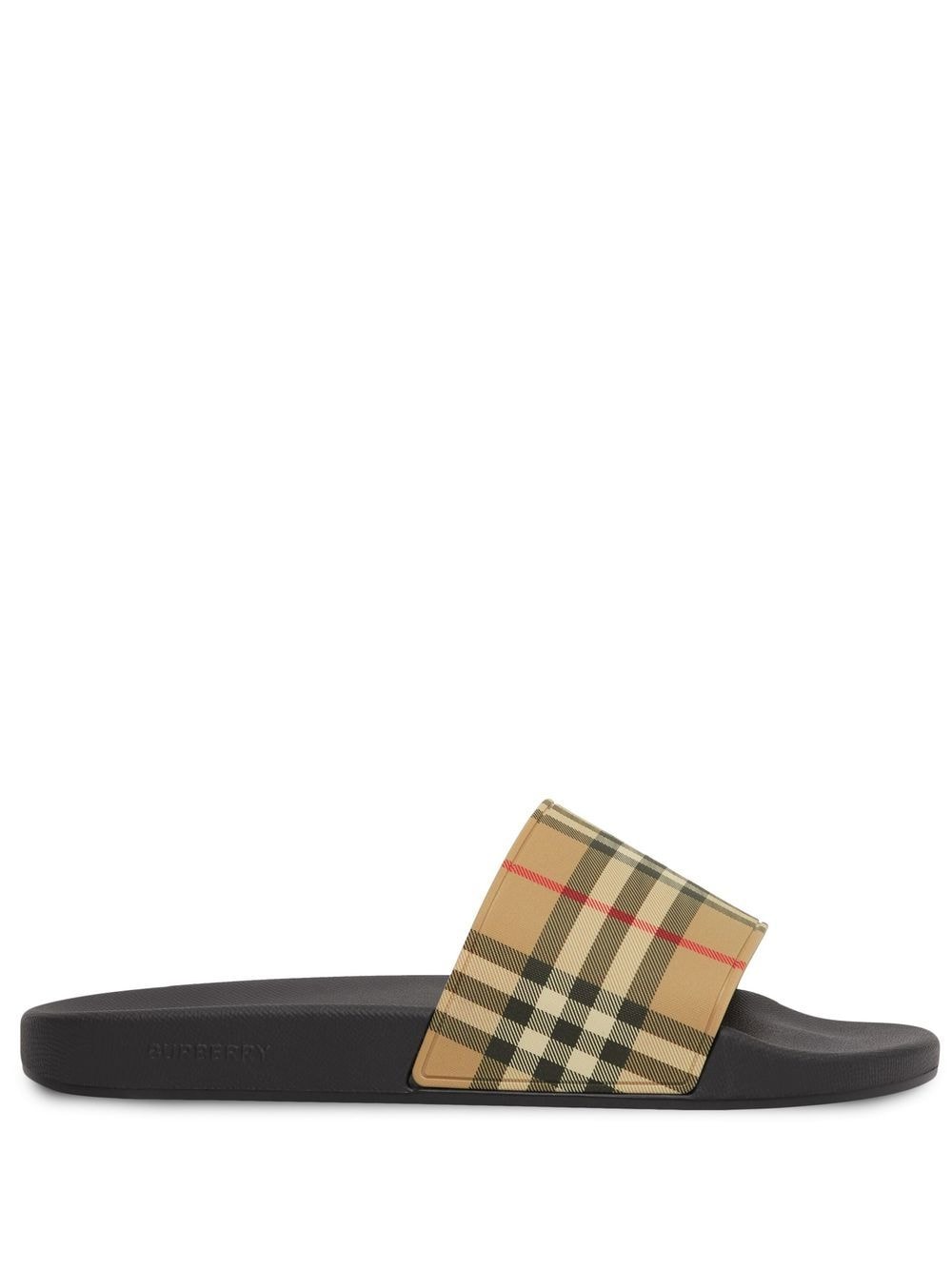 Burberry Check Pool Slides