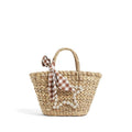 Strohtasche Korbtasche Strandtasche Sommer Urlaub Handstickerei Mori Girl Tasche