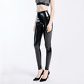 Coated Mirror High Elastic Leggings Sexy High Waist Latex Bright Leather Women Trousers