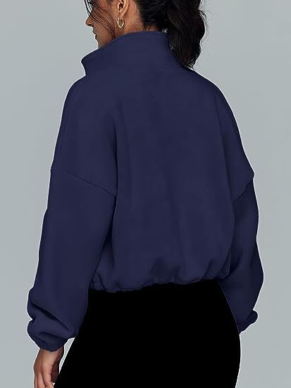 Damenbekleidung Polar Fleece Sportjacke Samt Stehkragen Reißverschlussjacke
