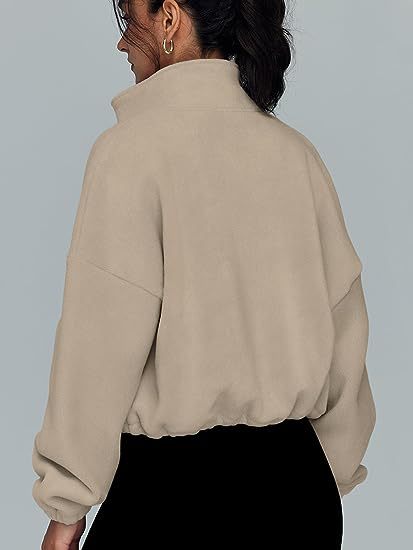 Damenbekleidung Polar Fleece Sportjacke Samt Stehkragen Reißverschlussjacke