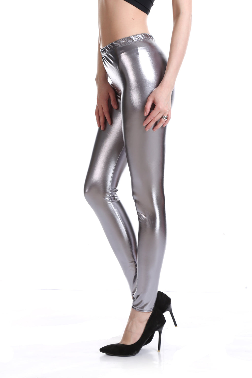 Sexy Nachtclub-Bühnenkleidung Performance Wear Helle Lederleggings Leggings Quellhersteller