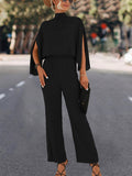 Damenmode Beliebter Rollkragen-Jumpsuit