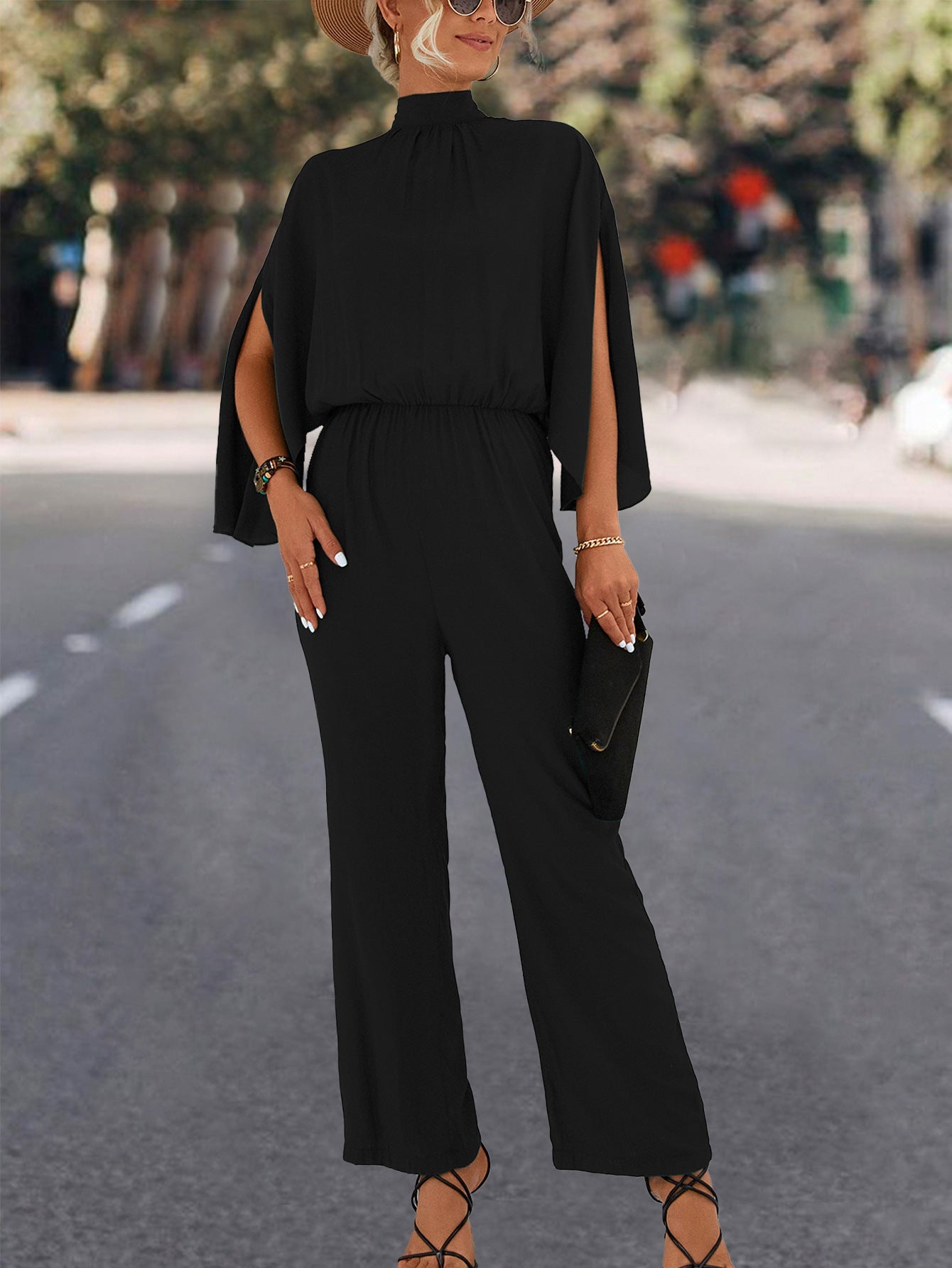 Damenmode Beliebter Rollkragen-Jumpsuit