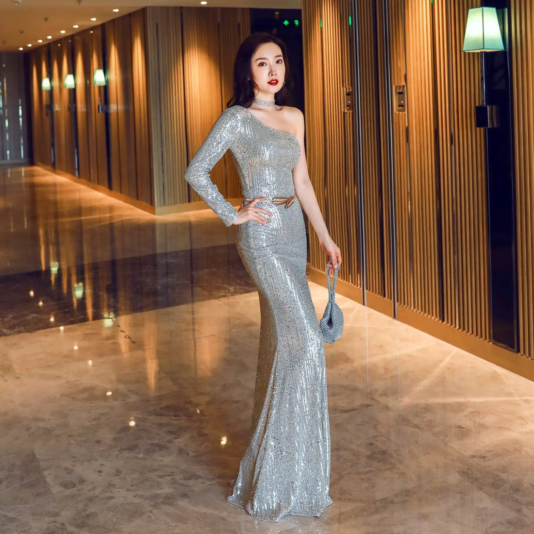 Women Dress Fairy Dream Socialite Gathering Party Evening Dress Sexy Long Slimming Toast Dress Bride Formal Gown by Wanita Store
