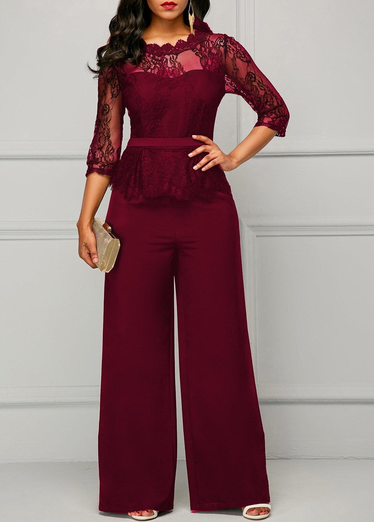 Sommer Damenbekleidung Dunhuang Sexy Spitzen-Overall
