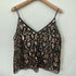 【MOQ-5 packs】 Niche Summer Women Heavy Embroidery Sequ Beaded Sling Basic Sexy Slimming Short V neck Vest Western Sexy by Wanita Store