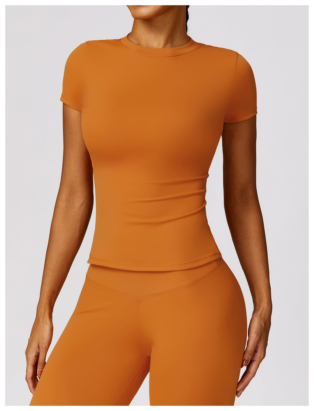 Sollinarry Frühling T-Shirt Schnelltrocknend Yoga Kleidung Kurzarm Workout Top Bluse Outdoor Laufen Sport Kurzarm Damen