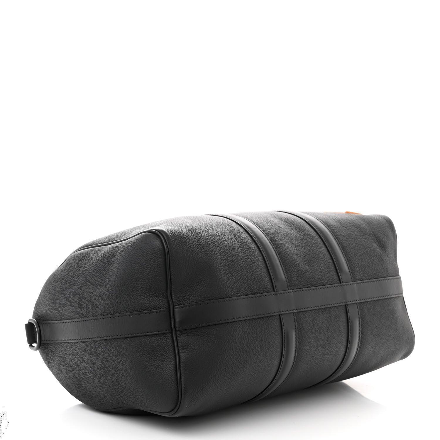 Louis Vuitton  Calfskin Damier Distorted Keepall Bandouliere 40 Black