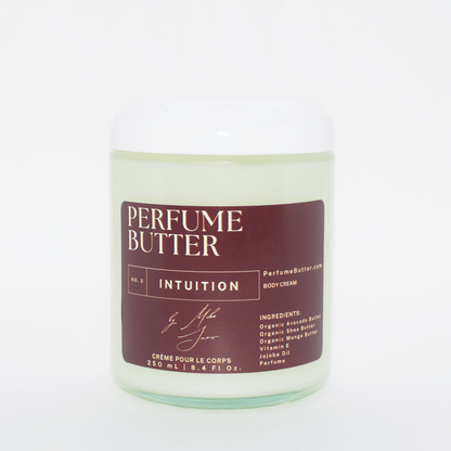 INTUITION – The Luxury Body Butter Perfume | Rose, Saffron &amp; Oud Fragrance | Deep Hydrating Skin Moisturizer | Warm Sensual Long-Lasting Scent | Perfume Butter
