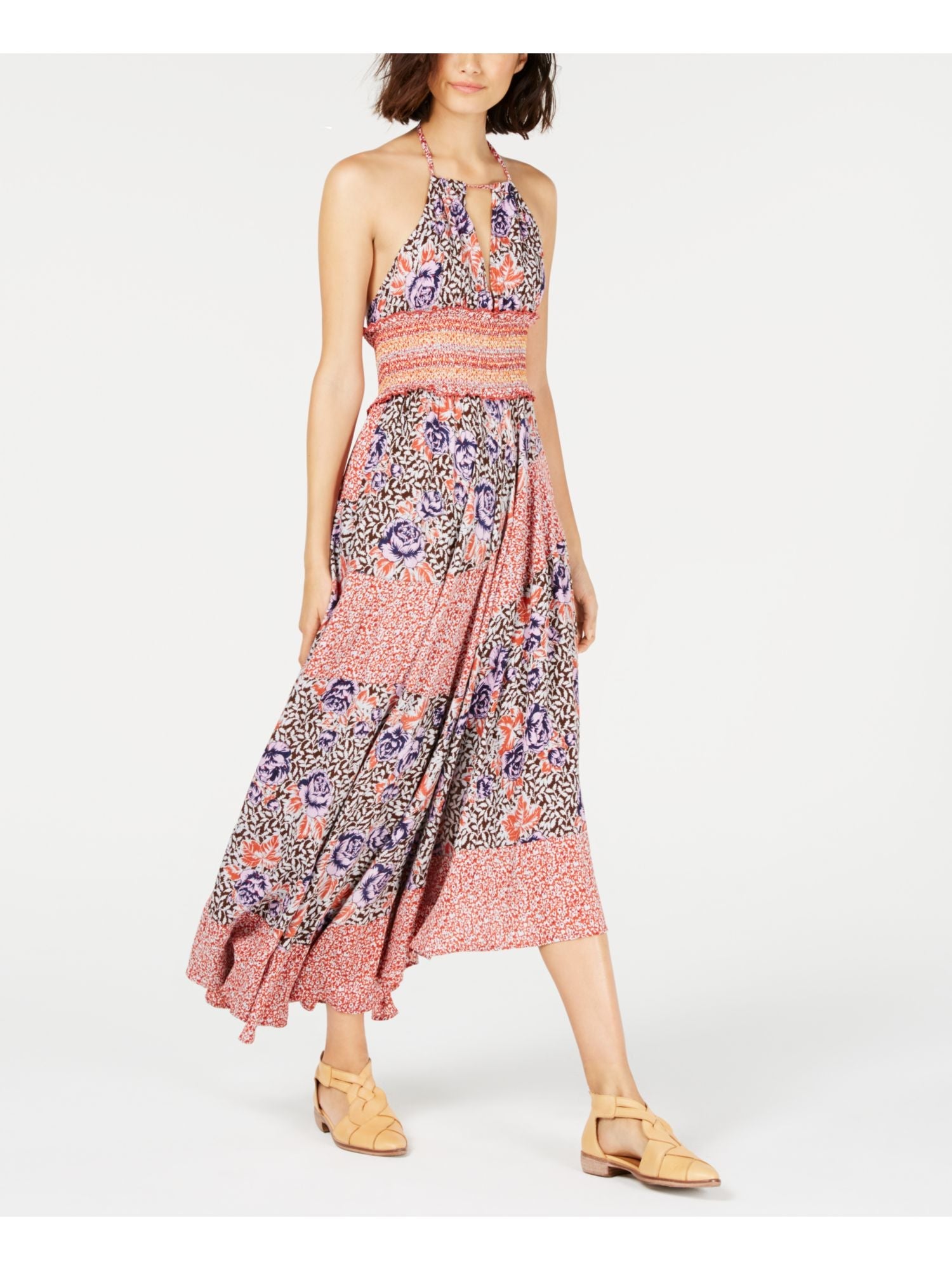 Free People Terracotta Gabriella Slip Dress