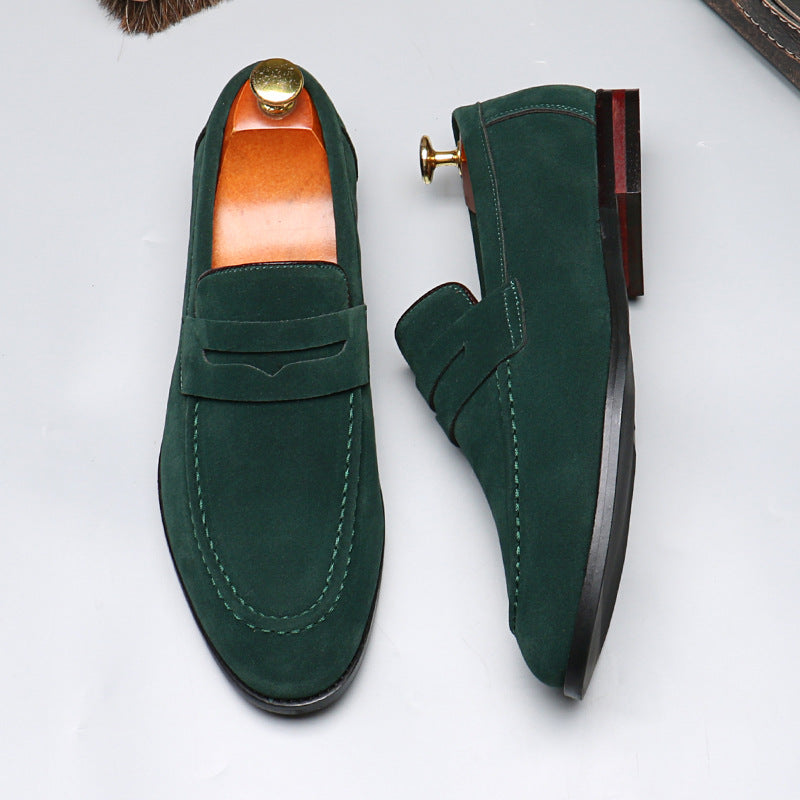 Solid Color Loafers Slip On Casual Beanie Shoes