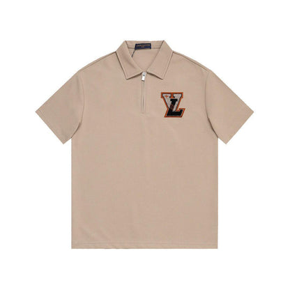 Louis Vuitton Beige T-Shirt with Collar
