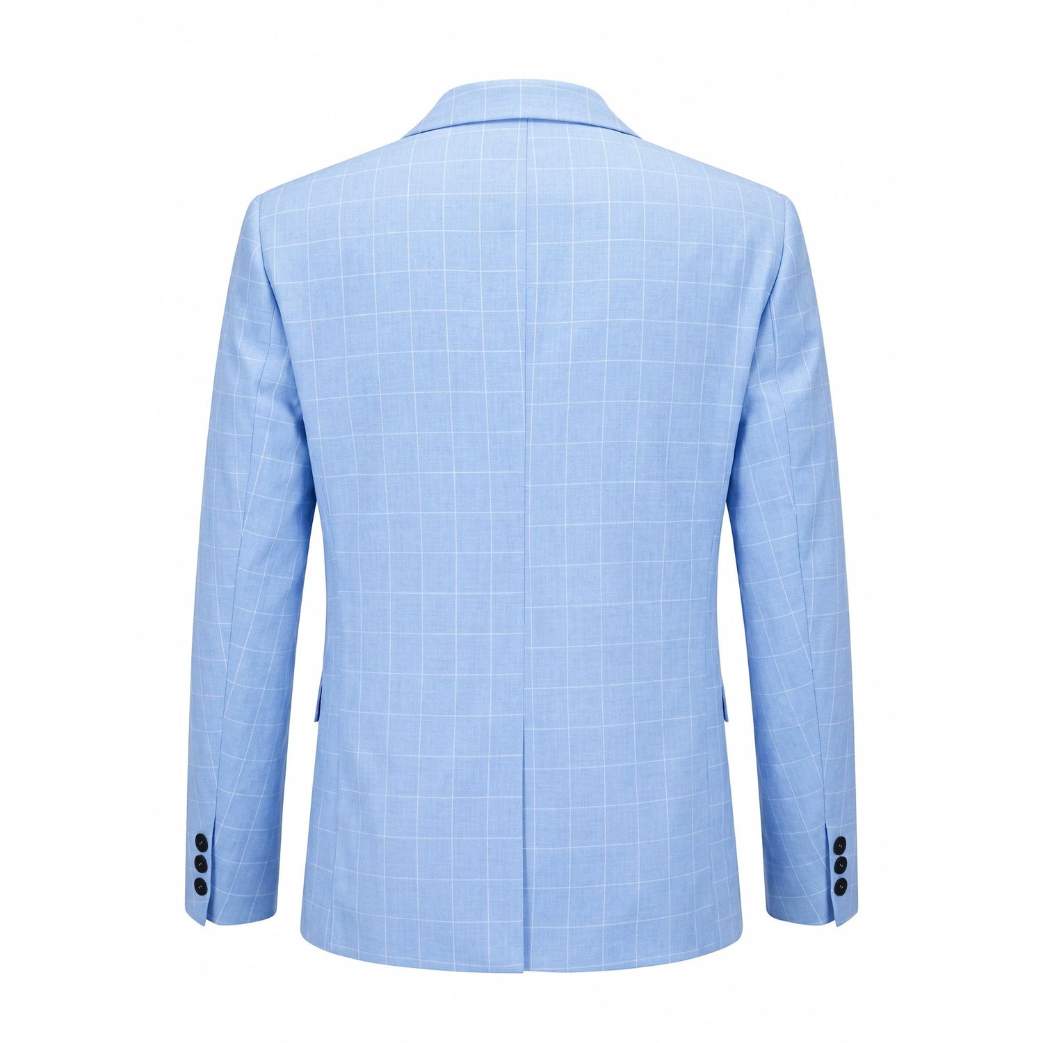 Mens Light Business-Style Plaid Suit Jacket