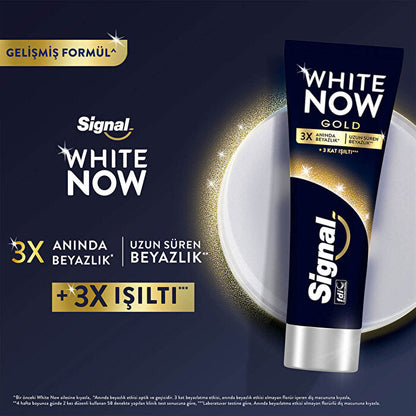 Signal White Now Gold Toothpaste 75ml - Instant Whitening | Stain Removal