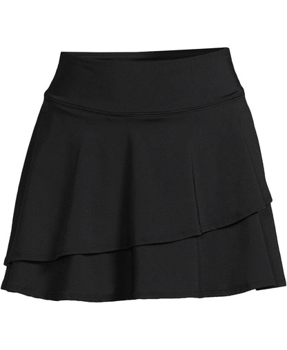 Lands End Waisted Tulip Hem Swim Skort