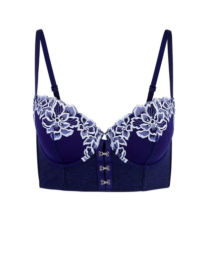 Adore Me Womens Britta Contour Demi Bra - Dark Blue, Size 38I