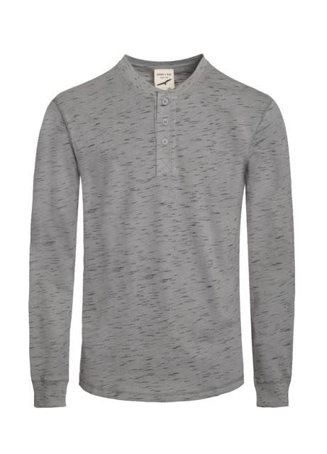 Henley Long Sleeve T-Shirt - Grey