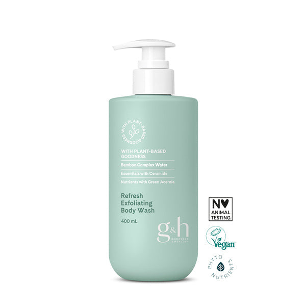 G&amp;H Refresh Exfoliating Body Wash, 400 ml
