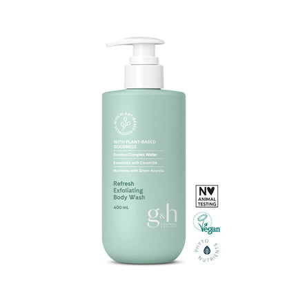 G&amp;H Refresh Exfoliating Body Wash, 400 ml