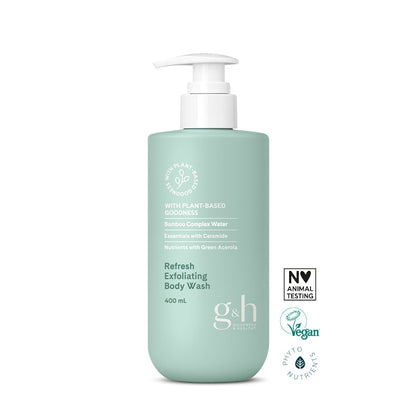 G&amp;H Refresh Exfoliating Body Wash, 400 ml