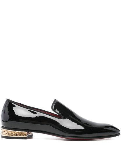 CHRISTIAN LOUBOUTIN Dandy Rocks Patent Leather Loafers for Men