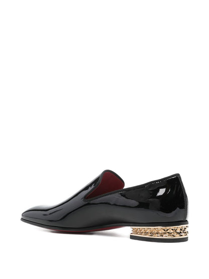 CHRISTIAN LOUBOUTIN Dandy Rocks Patent Leather Loafers for Men