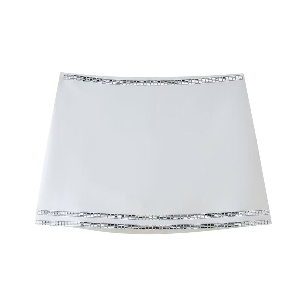 Summer Women Jewelry Inlaid Top Tube Top Short Type Skirt Set Women