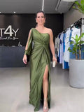 Frühlings-Abendkleid, Socialite, mit geschnürter Taille, schmal geschnittenes Maxikleid für Damen